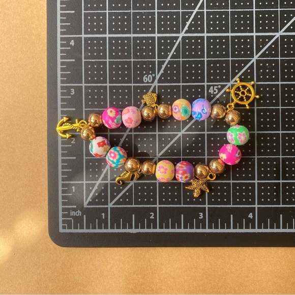 Colorful Bohemian Ocean Charm Bracelet - Picture 2 of 2